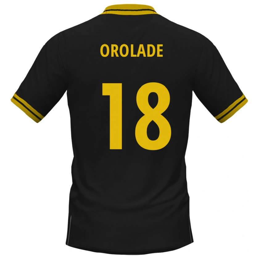 Danxen Kinder Jolasonmi Orolade #18 Schwarz Gelb Auswärtstrikot Trikot 2025/26 T-Shirt Österreich