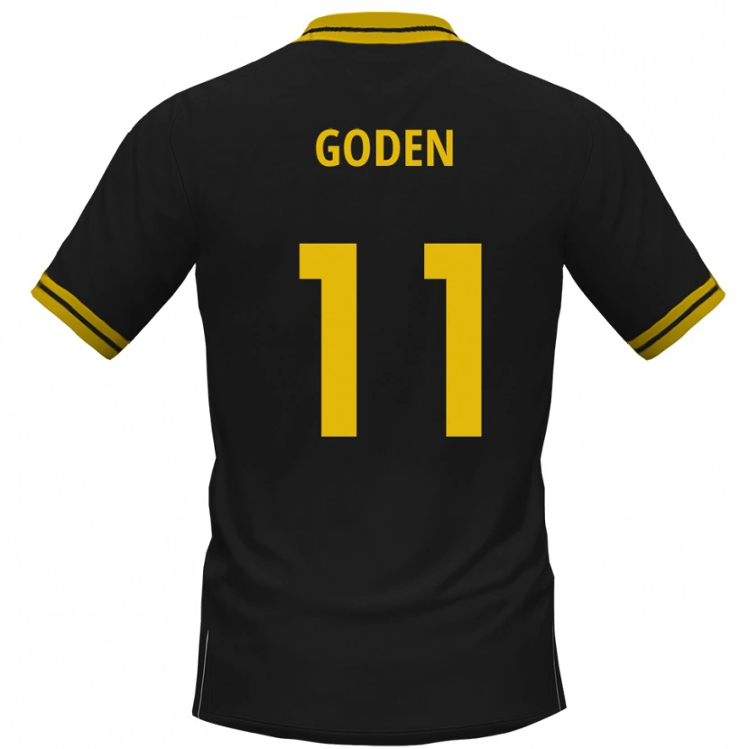 Danxen Kinder Kevin Goden #11 Schwarz Gelb Auswärtstrikot Trikot 2025/26 T-Shirt Österreich