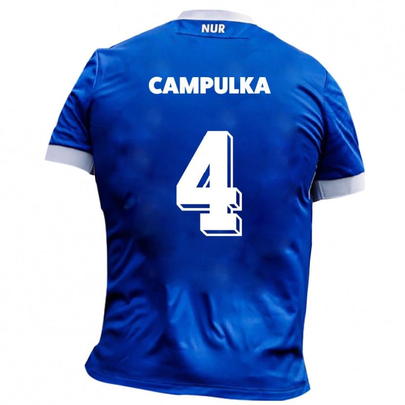 Danxen Kinder Tim Campulka #4 Blau Weiß Auswärtstrikot Trikot 2025/26 T-Shirt Österreich