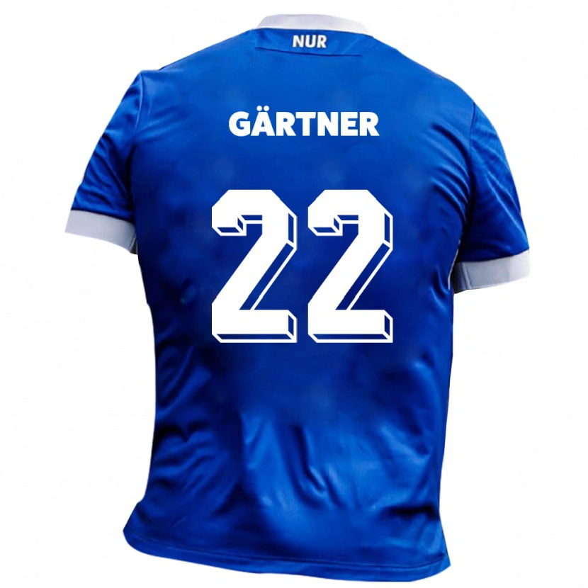 Danxen Kinder Justin Gärtner #22 Blau Weiß Auswärtstrikot Trikot 2025/26 T-Shirt Österreich