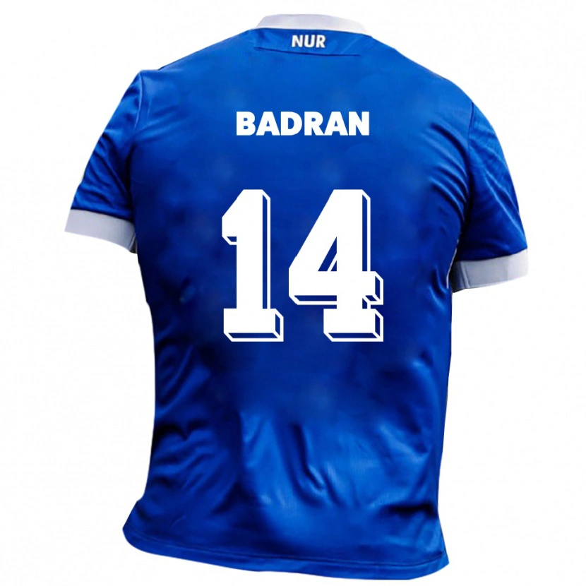 Danxen Kinder Ahmad Badran #14 Blau Weiß Auswärtstrikot Trikot 2025/26 T-Shirt Österreich
