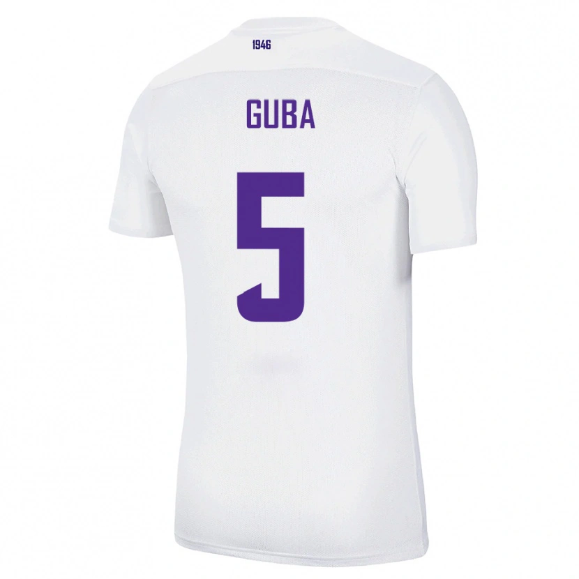 Danxen Kinder Kilian Guba #5 Weiß Grün Auswärtstrikot Trikot 2025/26 T-Shirt Österreich