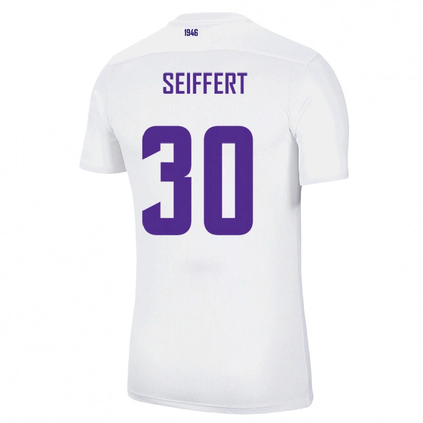 Danxen Kinder Moritz Seiffert #30 Weiß Grün Auswärtstrikot Trikot 2025/26 T-Shirt Österreich