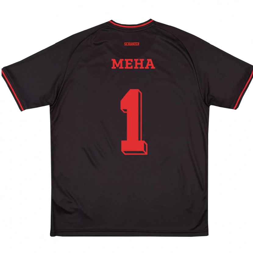 Danxen Kinder Rion Meha #1 Schwarz Rot Weiß Auswärtstrikot Trikot 2025/26 T-Shirt Österreich