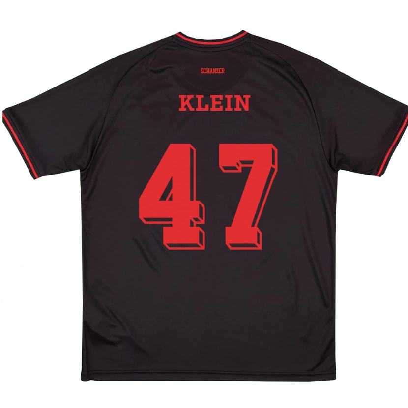 Danxen Kinder David Klein #47 Schwarz Rot Weiß Auswärtstrikot Trikot 2025/26 T-Shirt Österreich