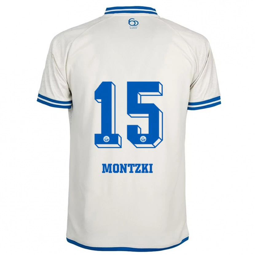 Danxen Kinder Lara Montzki #15 Weiß Blau Auswärtstrikot Trikot 2025/26 T-Shirt Österreich