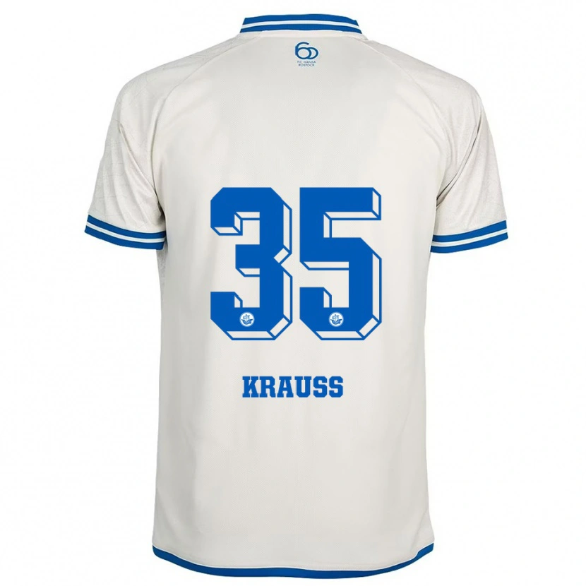 Danxen Kinder Maximilian Krauß #35 Weiß Blau Auswärtstrikot Trikot 2025/26 T-Shirt Österreich