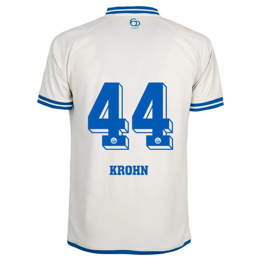 Danxen Kinder Tim Krohn #44 Weiß Blau Auswärtstrikot Trikot 2025/26 T-Shirt Österreich