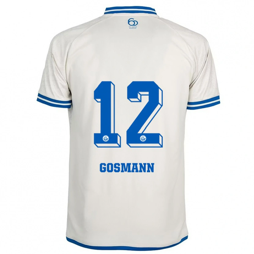 Danxen Kinder Hermann Gosmann #12 Weiß Blau Auswärtstrikot Trikot 2025/26 T-Shirt Österreich