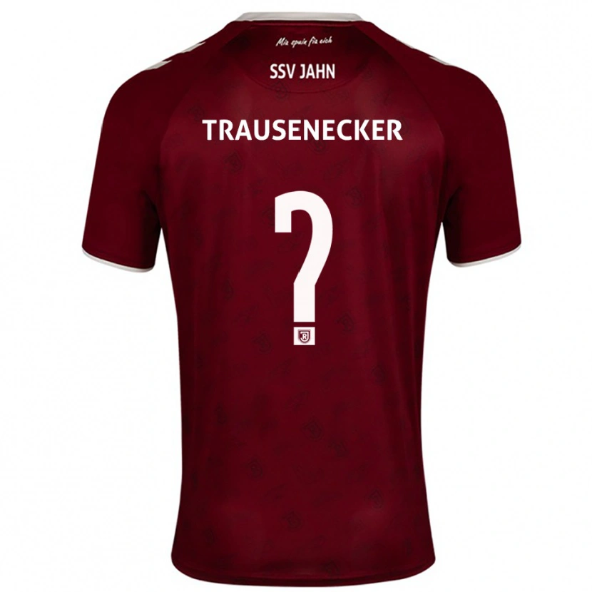 Danxen Kinder Bastian Trausenecker #0 Burgunder Weiß Auswärtstrikot Trikot 2025/26 T-Shirt Österreich