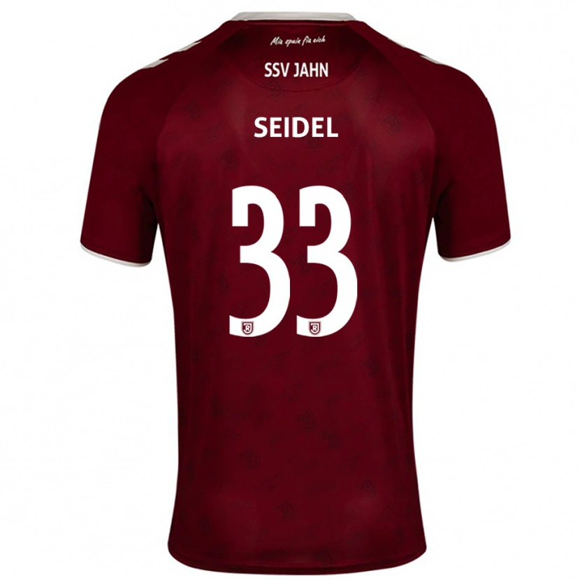 Danxen Kinder Nick Seidel #33 Burgunder Weiß Auswärtstrikot Trikot 2025/26 T-Shirt Österreich