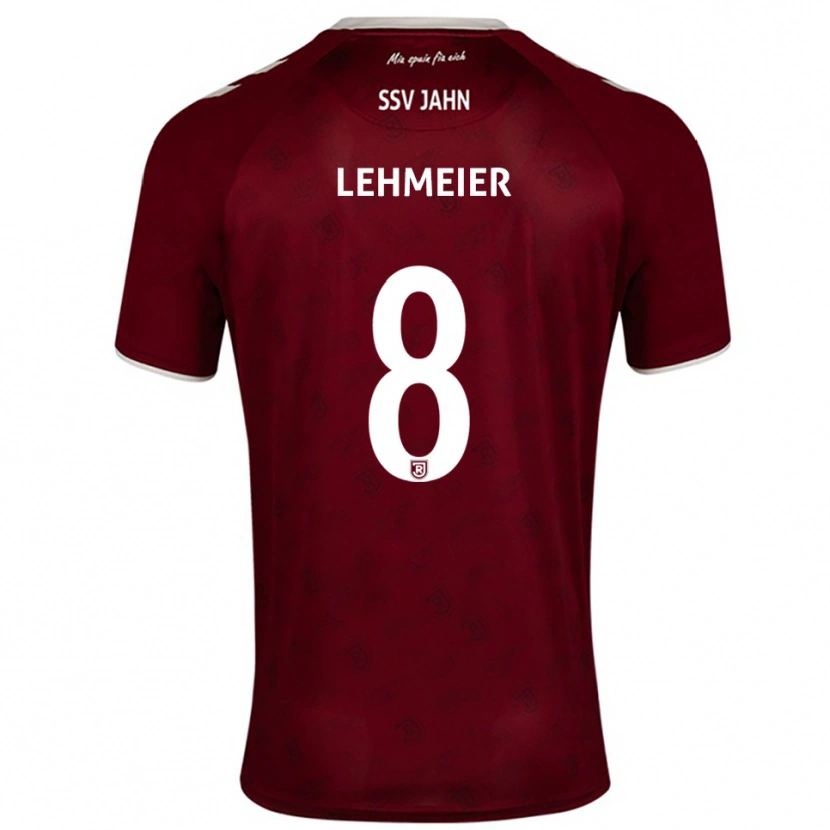 Danxen Kinder Joel Lehmeier #8 Burgunder Weiß Auswärtstrikot Trikot 2025/26 T-Shirt Österreich