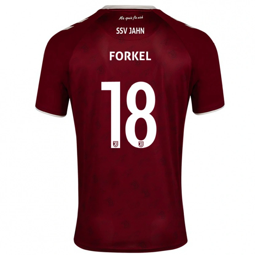 Danxen Kinder Dustin Forkel #18 Burgunder Weiß Auswärtstrikot Trikot 2025/26 T-Shirt Österreich