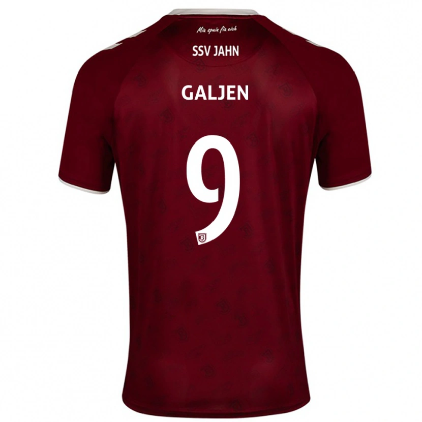 Danxen Kinder Dejan Galjen #9 Burgunder Weiß Auswärtstrikot Trikot 2025/26 T-Shirt Österreich