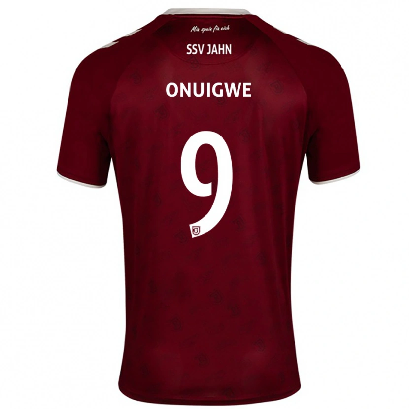 Danxen Kinder Kelvin Onuigwe #9 Burgunder Weiß Auswärtstrikot Trikot 2025/26 T-Shirt Österreich