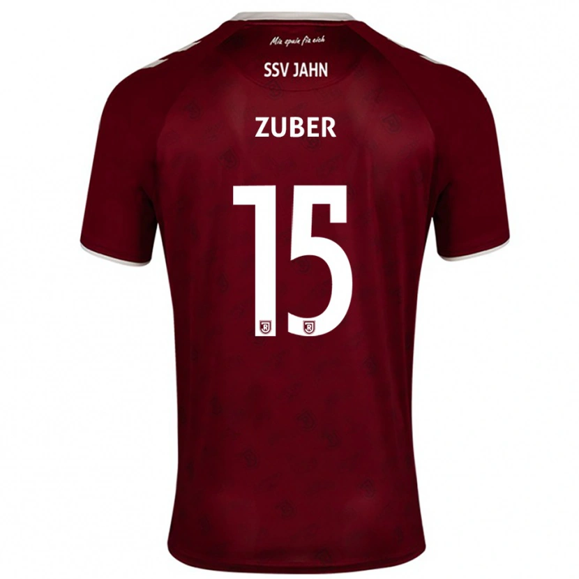 Danxen Kinder Samuel Zuber #15 Burgunder Weiß Auswärtstrikot Trikot 2025/26 T-Shirt Österreich