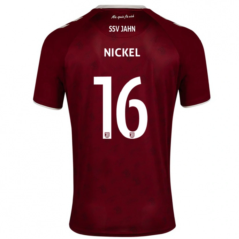 Danxen Kinder Marlon Nickel #16 Burgunder Weiß Auswärtstrikot Trikot 2025/26 T-Shirt Österreich