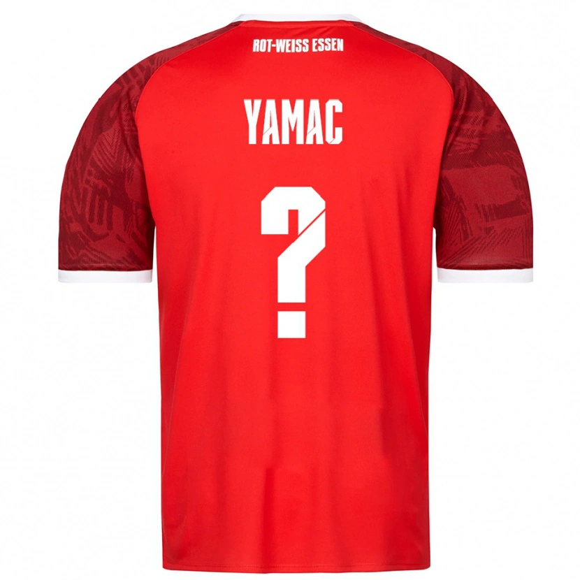 Danxen Kinder Ensar Yamac #0 Rot Burgunder Weiß Auswärtstrikot Trikot 2025/26 T-Shirt Österreich