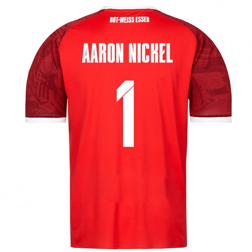 Danxen Kinder Arvit Aaron Nickel #1 Rot Burgunder Weiß Auswärtstrikot Trikot 2025/26 T-Shirt Österreich