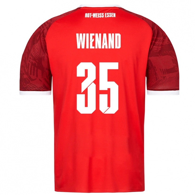 Danxen Kinder Felix Wienand #35 Rot Burgunder Weiß Auswärtstrikot Trikot 2025/26 T-Shirt Österreich