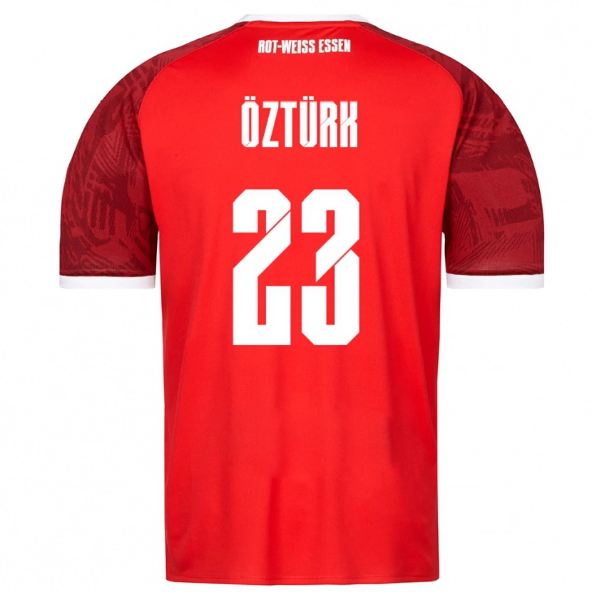 Danxen Kinder Efehan Öztürk #23 Rot Burgunder Weiß Auswärtstrikot Trikot 2025/26 T-Shirt Österreich