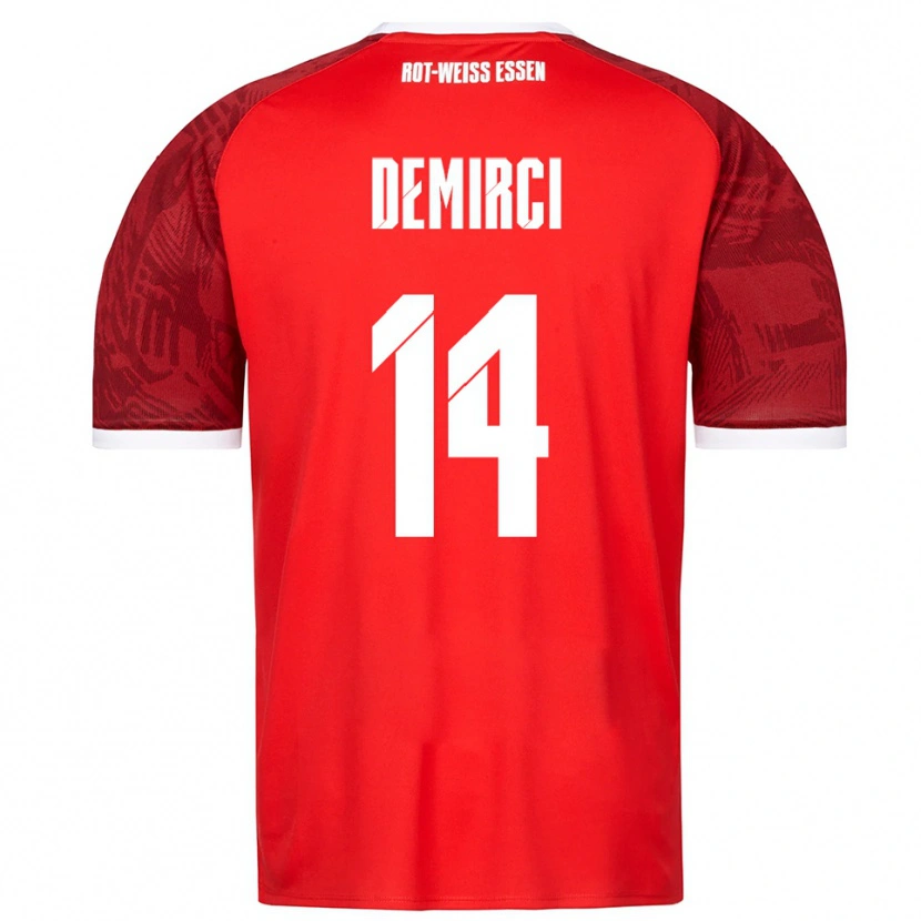 Danxen Kinder Mehmet Demirci #14 Rot Burgunder Weiß Auswärtstrikot Trikot 2025/26 T-Shirt Österreich
