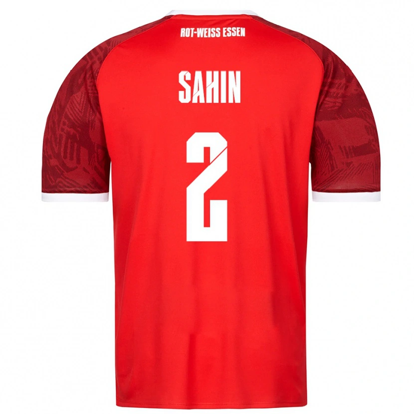 Danxen Kinder Can Sahin #2 Rot Burgunder Weiß Auswärtstrikot Trikot 2025/26 T-Shirt Österreich