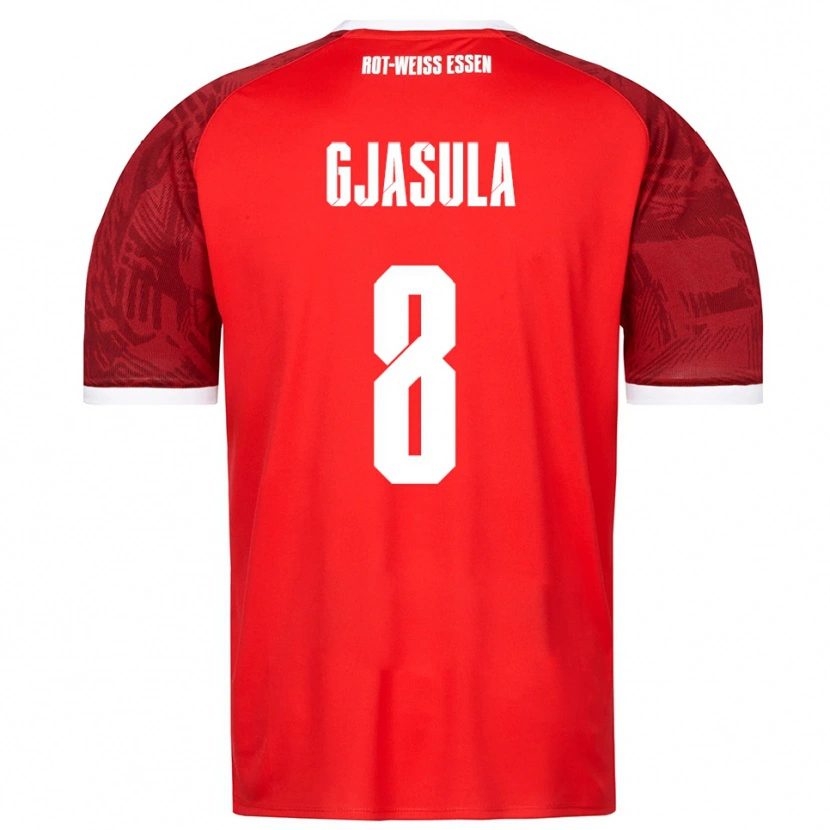 Danxen Kinder Klaus Gjasula #8 Rot Burgunder Weiß Auswärtstrikot Trikot 2025/26 T-Shirt Österreich