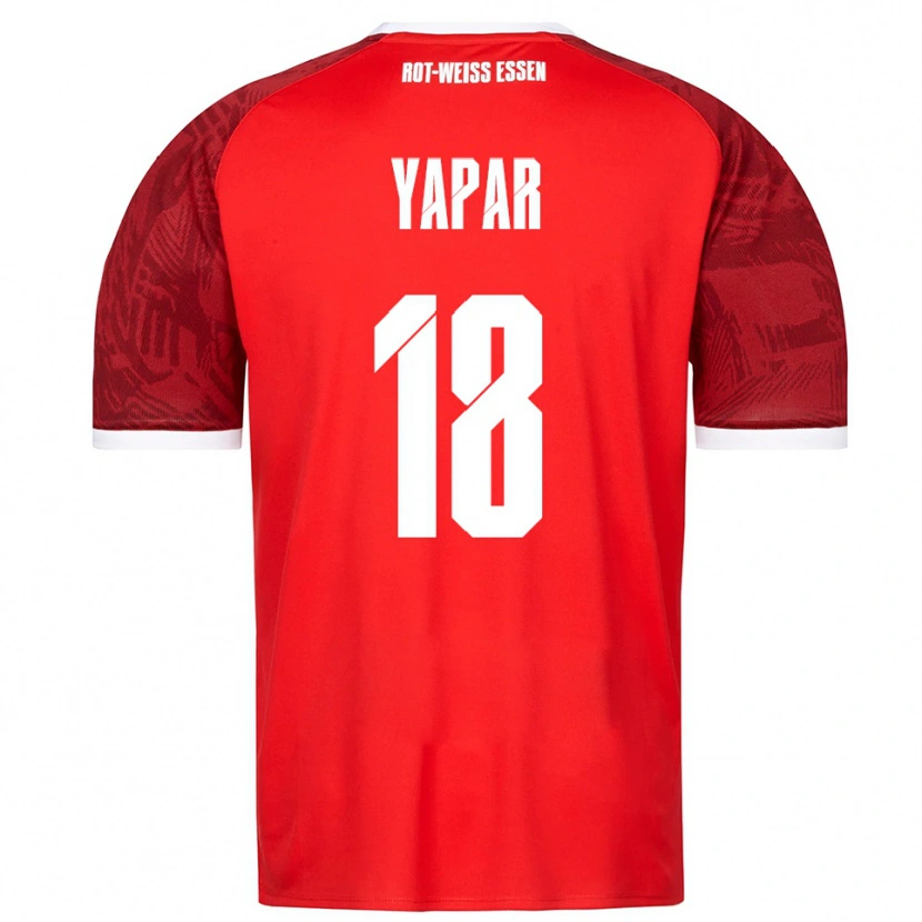 Danxen Kinder Atilla Yapar #18 Rot Burgunder Weiß Auswärtstrikot Trikot 2025/26 T-Shirt Österreich