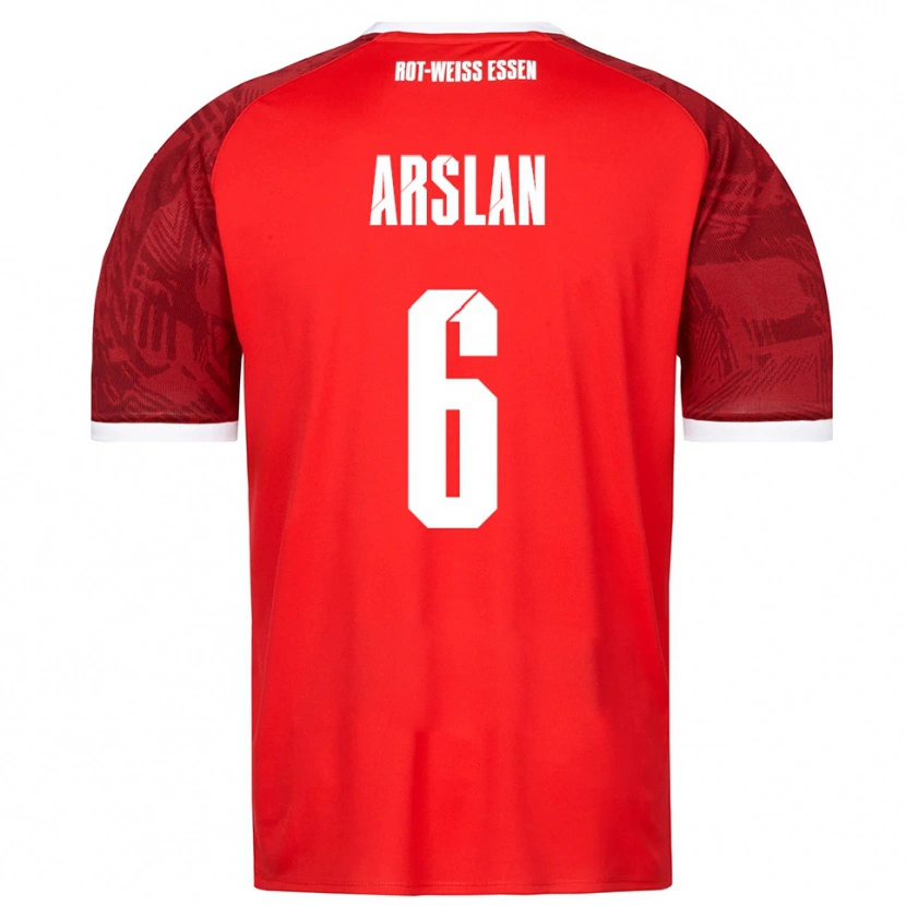 Danxen Kinder Ahmet Arslan #6 Rot Burgunder Weiß Auswärtstrikot Trikot 2025/26 T-Shirt Österreich