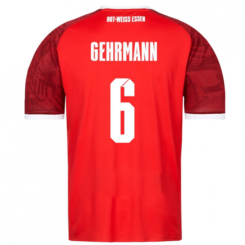 Danxen Kinder Fabian Gehrmann #6 Rot Burgunder Weiß Auswärtstrikot Trikot 2025/26 T-Shirt Österreich