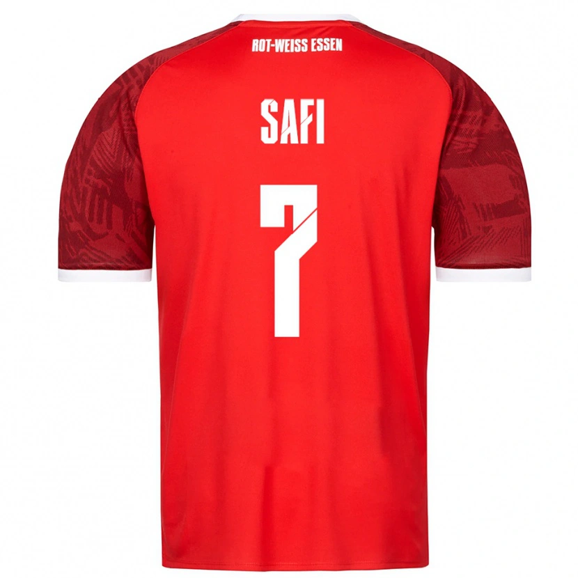 Danxen Kinder Ramien Safi #7 Rot Burgunder Weiß Auswärtstrikot Trikot 2025/26 T-Shirt Österreich