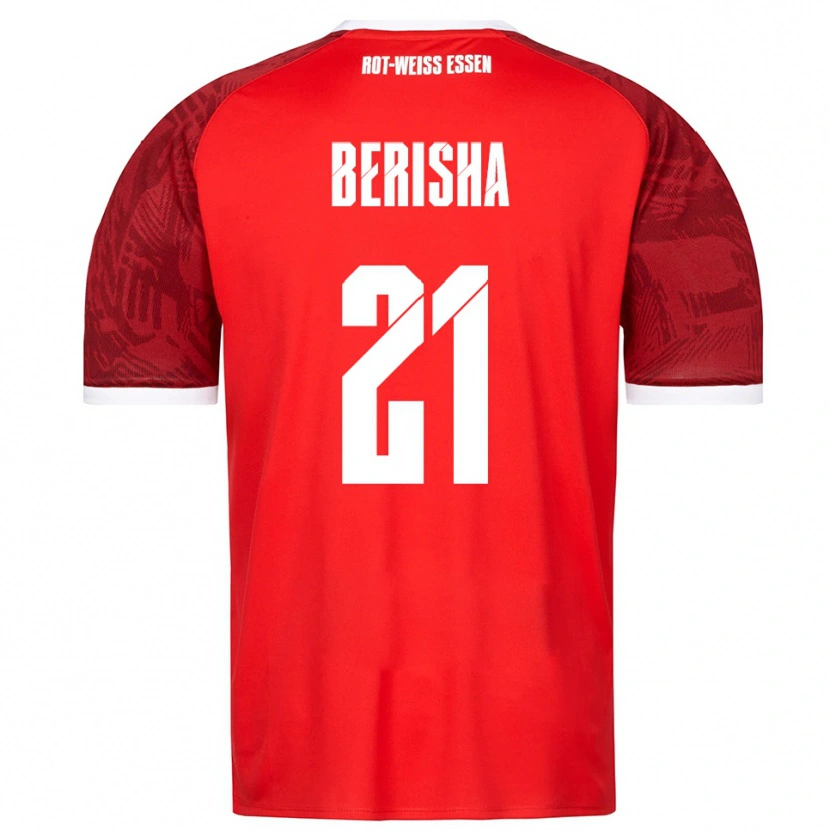 Danxen Kinder Dion Berisha #21 Rot Burgunder Weiß Auswärtstrikot Trikot 2025/26 T-Shirt Österreich