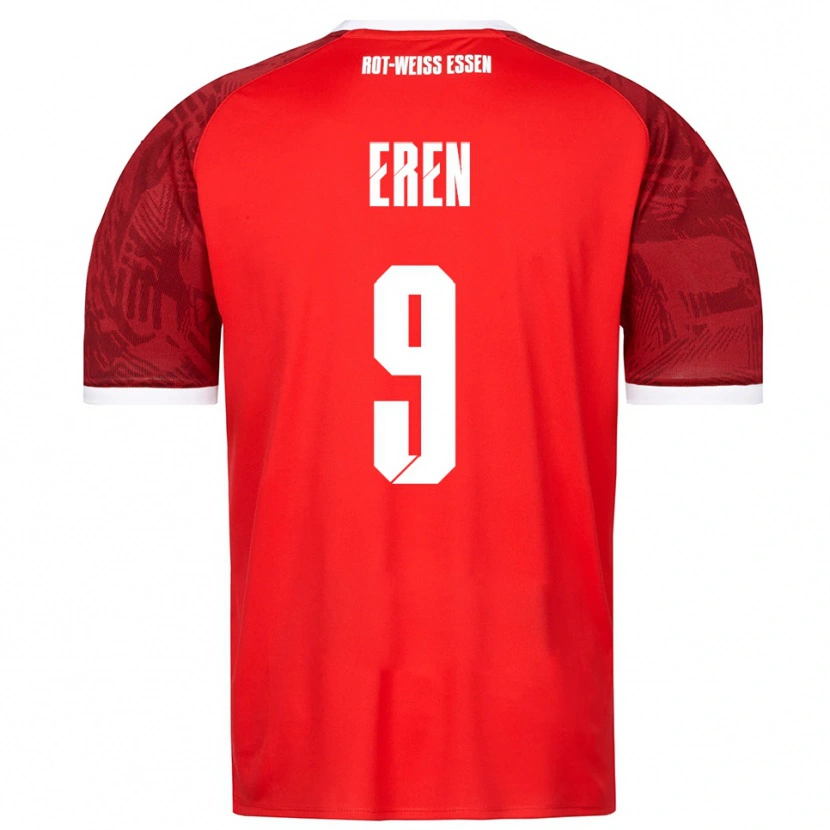 Danxen Kinder Baran Eren #9 Rot Burgunder Weiß Auswärtstrikot Trikot 2025/26 T-Shirt Österreich