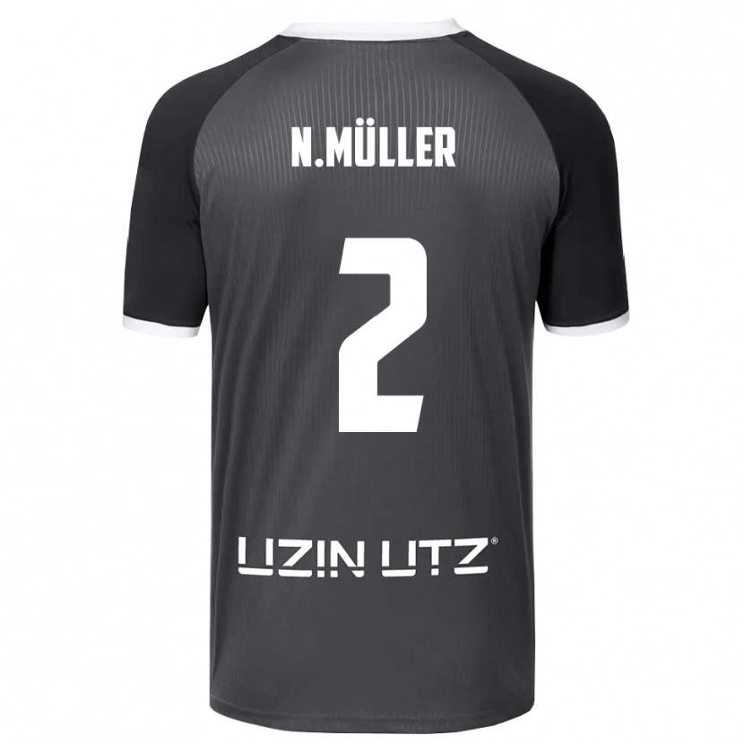 Danxen Kinder Nico Müller #2 Grau Weiß Auswärtstrikot Trikot 2025/26 T-Shirt Österreich