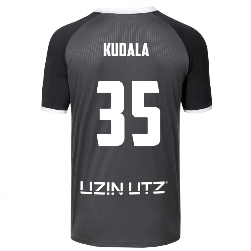 Danxen Kinder Julian Kudala #35 Grau Weiß Auswärtstrikot Trikot 2025/26 T-Shirt Österreich