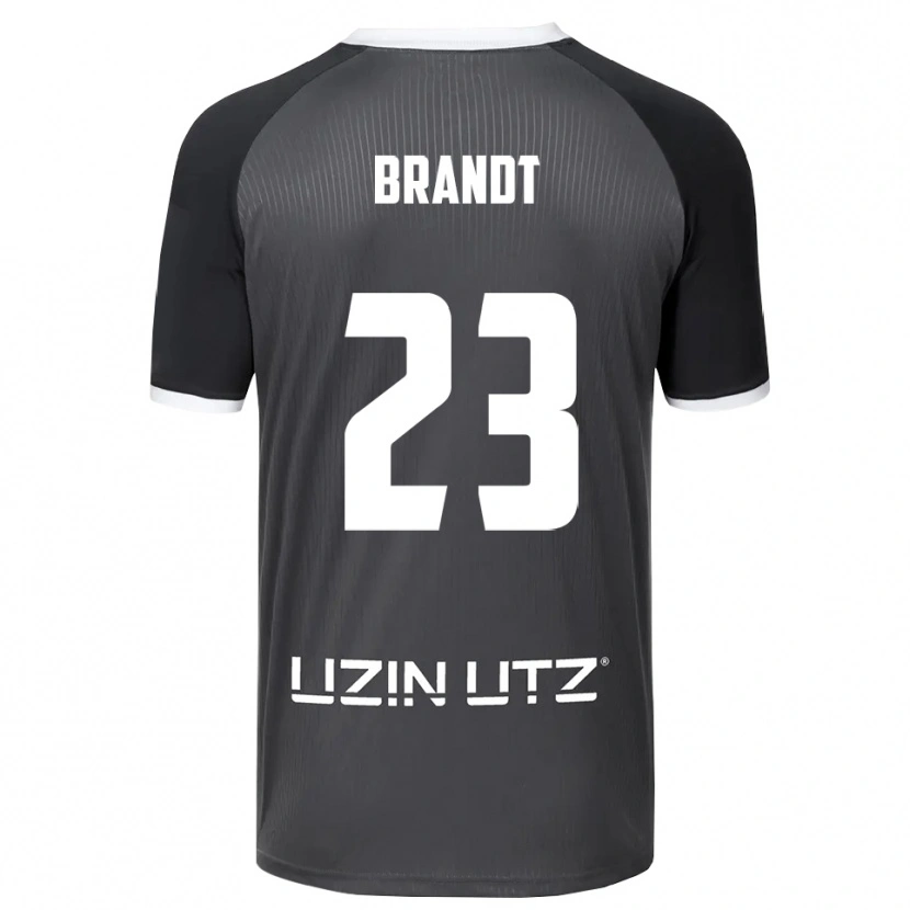 Danxen Kinder Max Brandt #23 Grau Weiß Auswärtstrikot Trikot 2025/26 T-Shirt Österreich