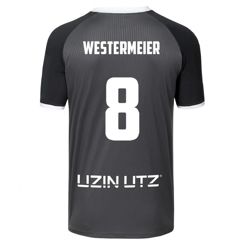 Danxen Kinder Ben Westermeier #8 Grau Weiß Auswärtstrikot Trikot 2025/26 T-Shirt Österreich