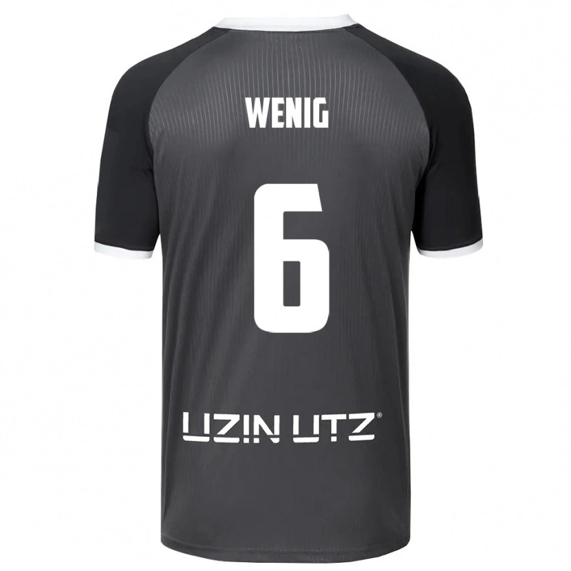 Danxen Kinder Marcel Wenig #6 Grau Weiß Auswärtstrikot Trikot 2025/26 T-Shirt Österreich