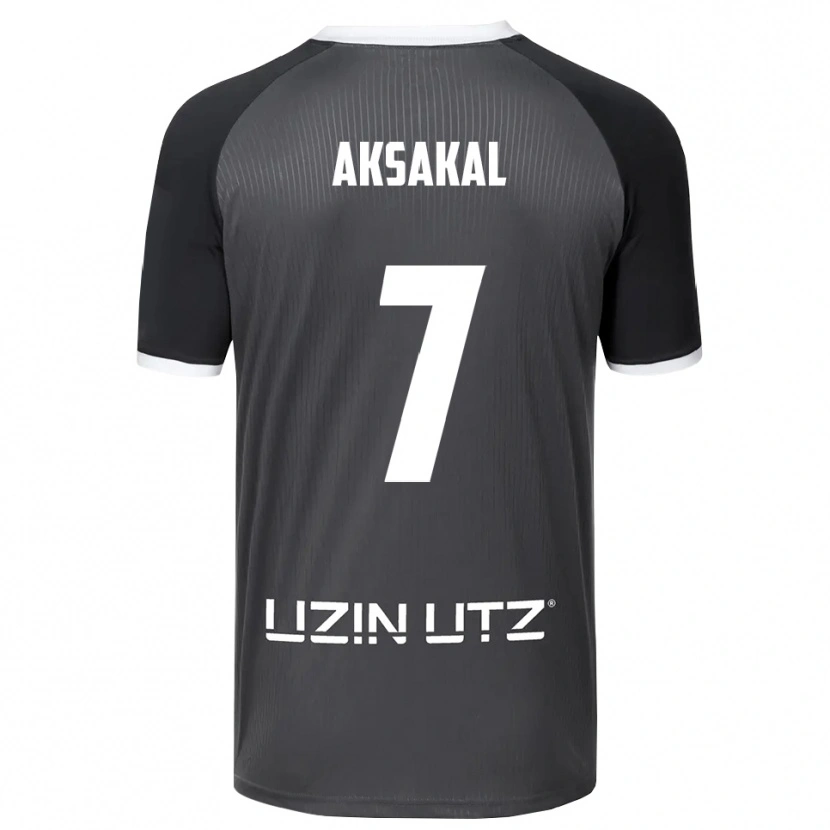 Danxen Kinder Ensar Aksakal #7 Grau Weiß Auswärtstrikot Trikot 2025/26 T-Shirt Österreich