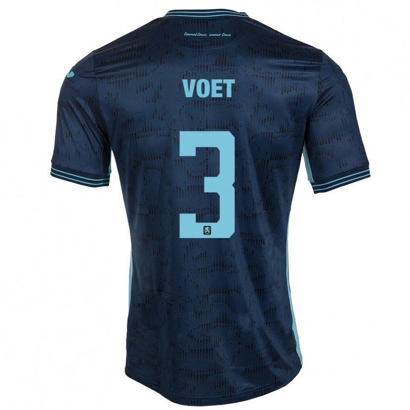 Danxen Kinder Siemen Voet #3 Königsblau Auswärtstrikot Trikot 2025/26 T-Shirt Österreich