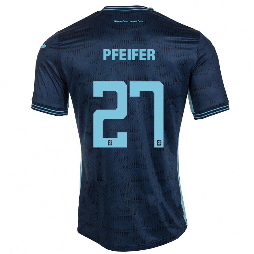 Danxen Kinder Manuel Pfeifer #27 Königsblau Auswärtstrikot Trikot 2025/26 T-Shirt Österreich