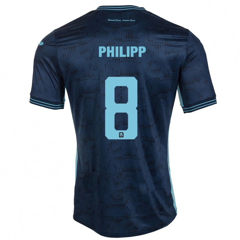 Danxen Kinder David Philipp #8 Königsblau Auswärtstrikot Trikot 2025/26 T-Shirt Österreich