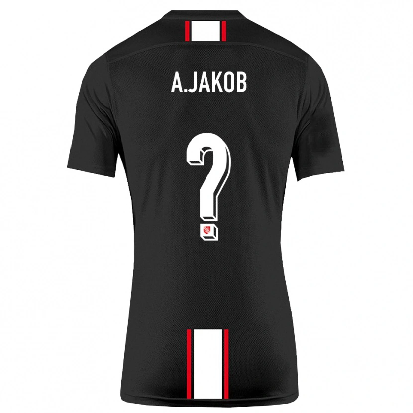 Danxen Kinder Alan Jakob #0 Schwarz Weiß Auswärtstrikot Trikot 2025/26 T-Shirt Österreich