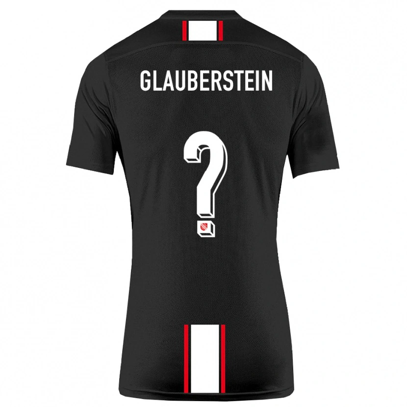 Danxen Kinder Jonas Glauberstein #0 Schwarz Weiß Auswärtstrikot Trikot 2025/26 T-Shirt Österreich