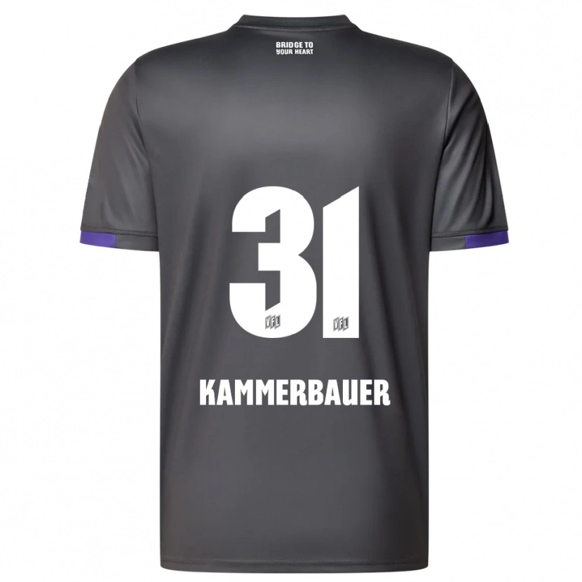 Danxen Kinder Patrick Kammerbauer #31 Grau Lila Auswärtstrikot Trikot 2025/26 T-Shirt Österreich