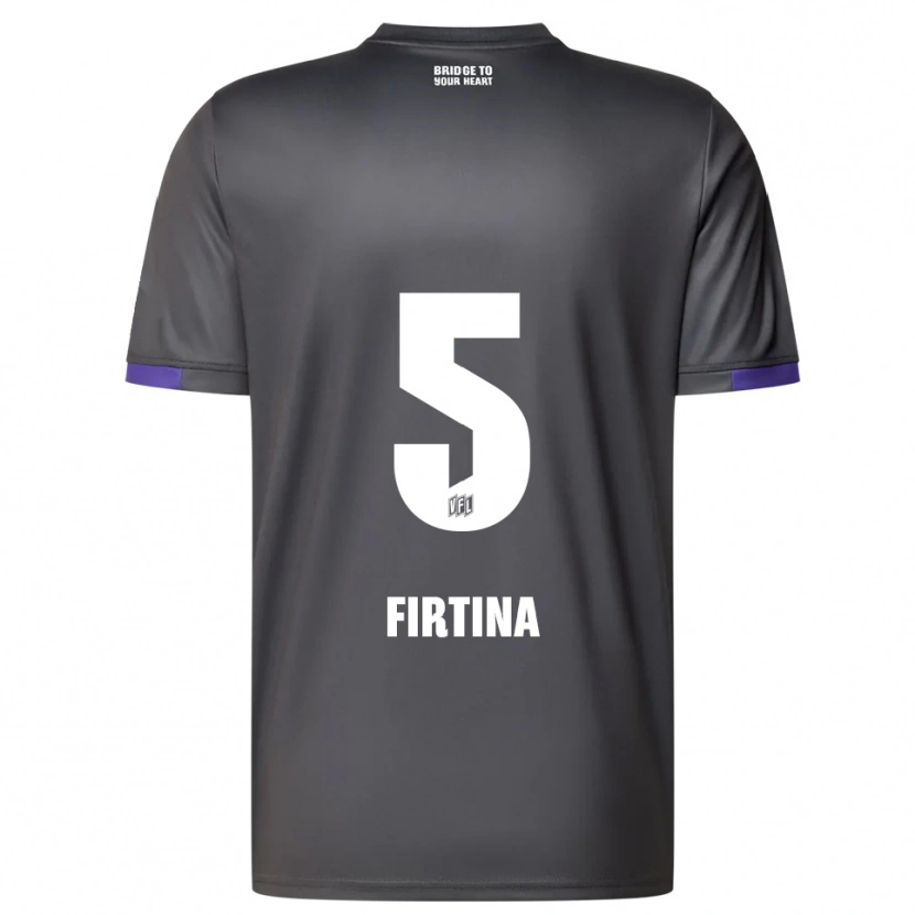 Danxen Kinder Taha Firtina #5 Grau Lila Auswärtstrikot Trikot 2025/26 T-Shirt Österreich