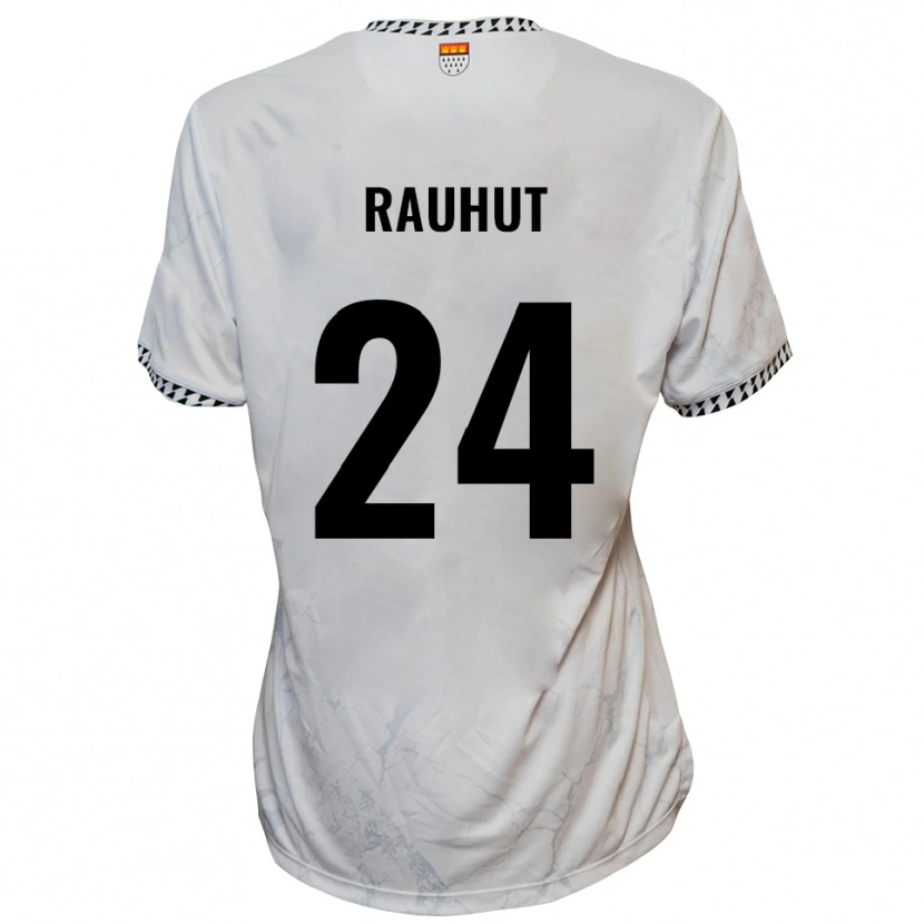 Danxen Kinder Kevin Rauhut #24 Weiß Schwarz Auswärtstrikot Trikot 2025/26 T-Shirt Österreich
