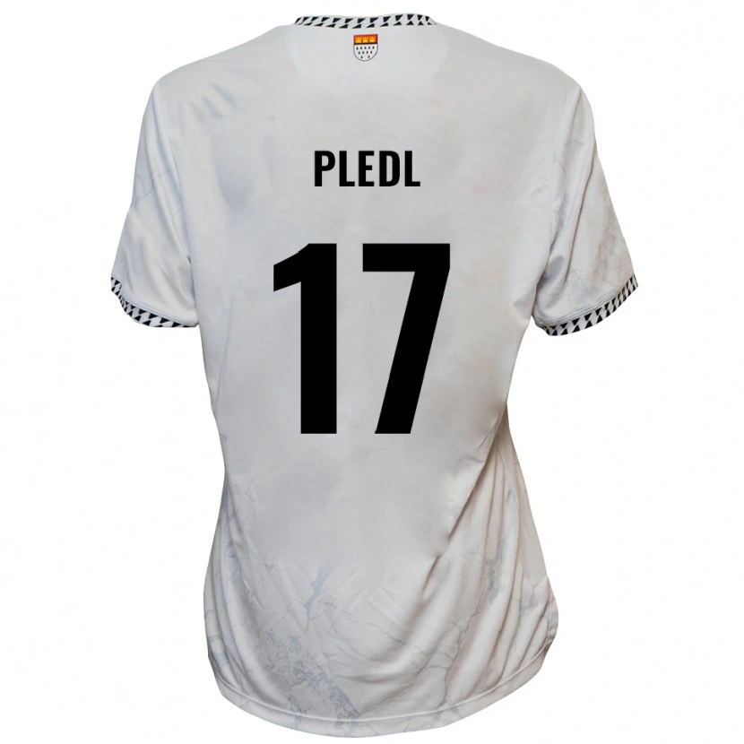 Danxen Kinder Marco Pledl #17 Weiß Schwarz Auswärtstrikot Trikot 2025/26 T-Shirt Österreich
