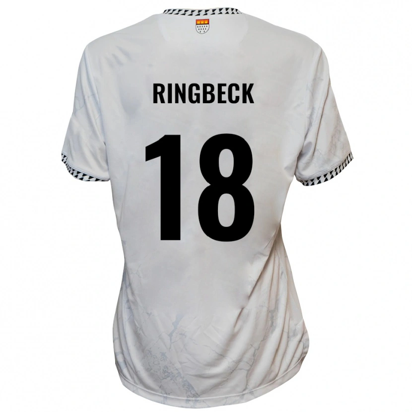 Danxen Kinder Noah Ringbeck #18 Weiß Schwarz Auswärtstrikot Trikot 2025/26 T-Shirt Österreich